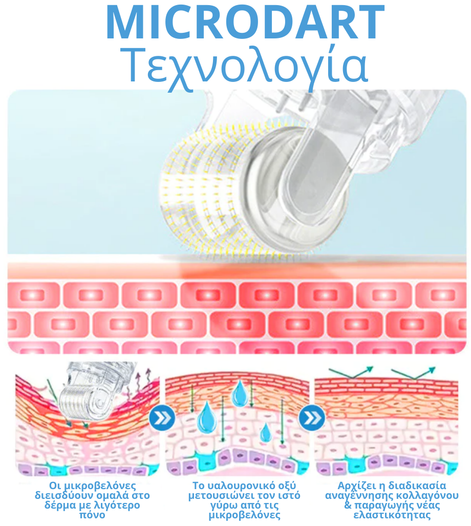 Flysmus PockmarksHeal Υαλουρονικό οξύ Microdart Roller