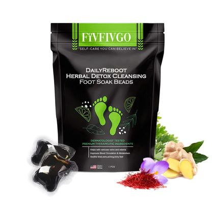 Fivfivgo DailyReboot Herbal Detox Cleansing Foot Soak Beads