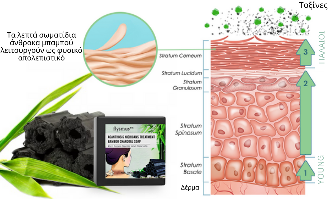 Flysmus Acanthosis Nigricans Treatment Σαπούνι με κάρβουνο μπαμπού