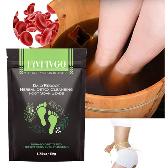 Fivfivgo DailyReboot Herbal Detox Cleansing Foot Soak Beads