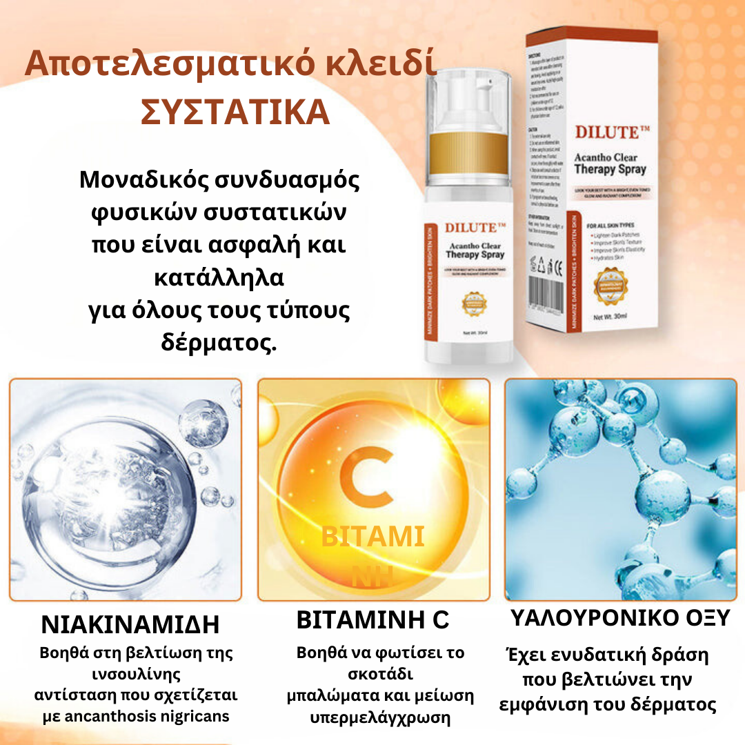 DILUTE™ Σπρέι Acantho Clear Therapy